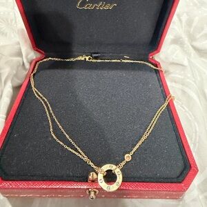 Cartier Gold Double Chain Necklace